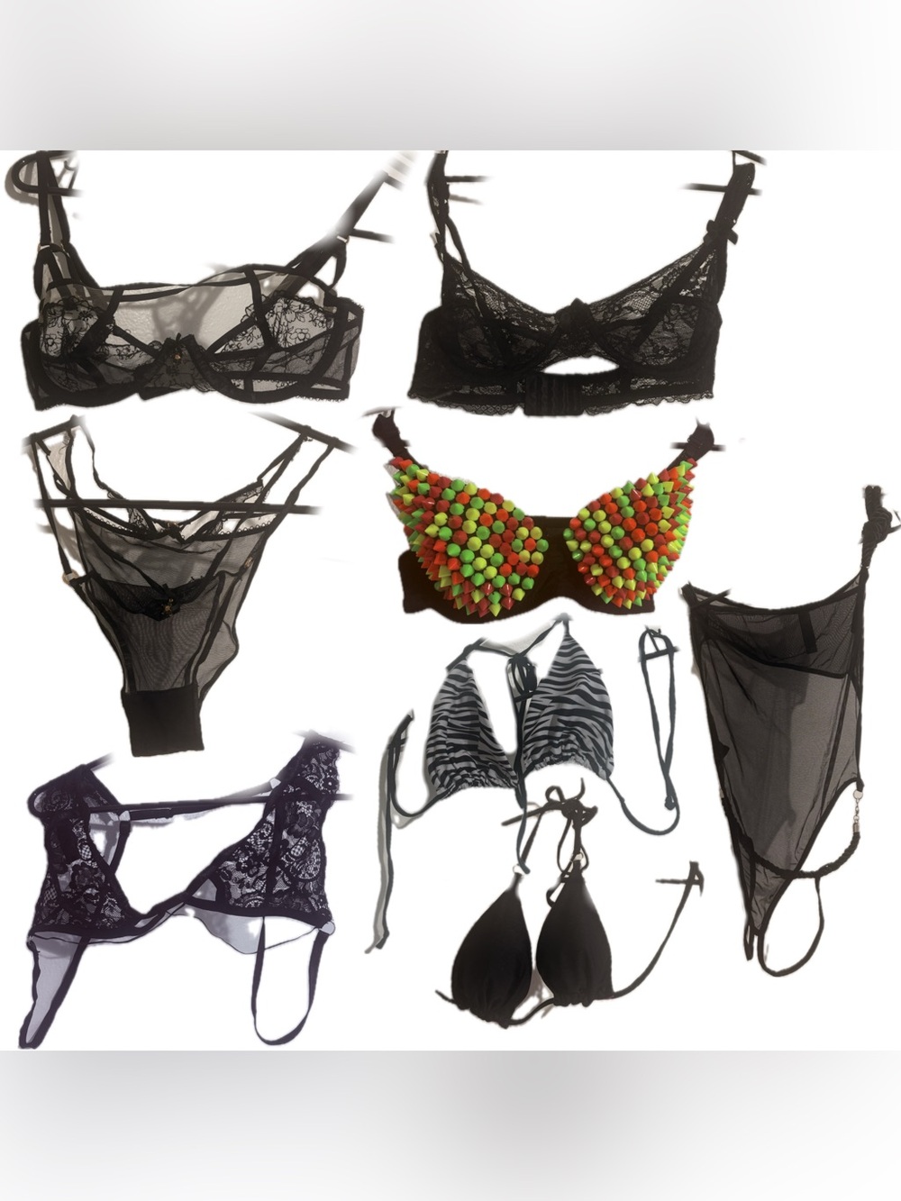 ravewear garter belt agent provocateur set panty bra exotic bikini bondage teddy
